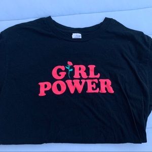 Girl power rose t-shirt
